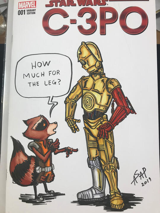 Rocket and C3PO